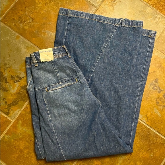 NWT Free People We the Free Equinox Denim Trousers (See Description) - Picture 7 of 10